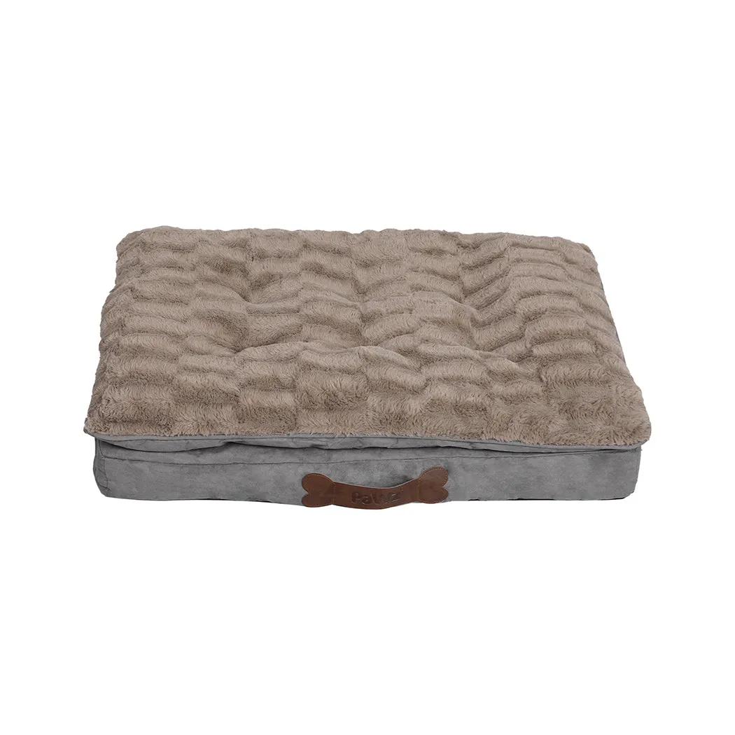 SMALL Dog Beds Calming Pet Removable - Khaki