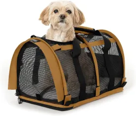 SturdiBag All Mesh Pet Carrier  Ventilated Design, Flexible and Compact for Travel | Large, Earthy Tan