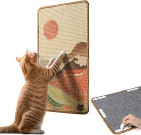 The Cat Ladies Scratching Poster - Wall Scratcher Pads - Scratch Mat Art Print for Indoor Cats - Furniture, Couch, and Carpet Protector - Wall Mounted or Floor Sisal Scratchers