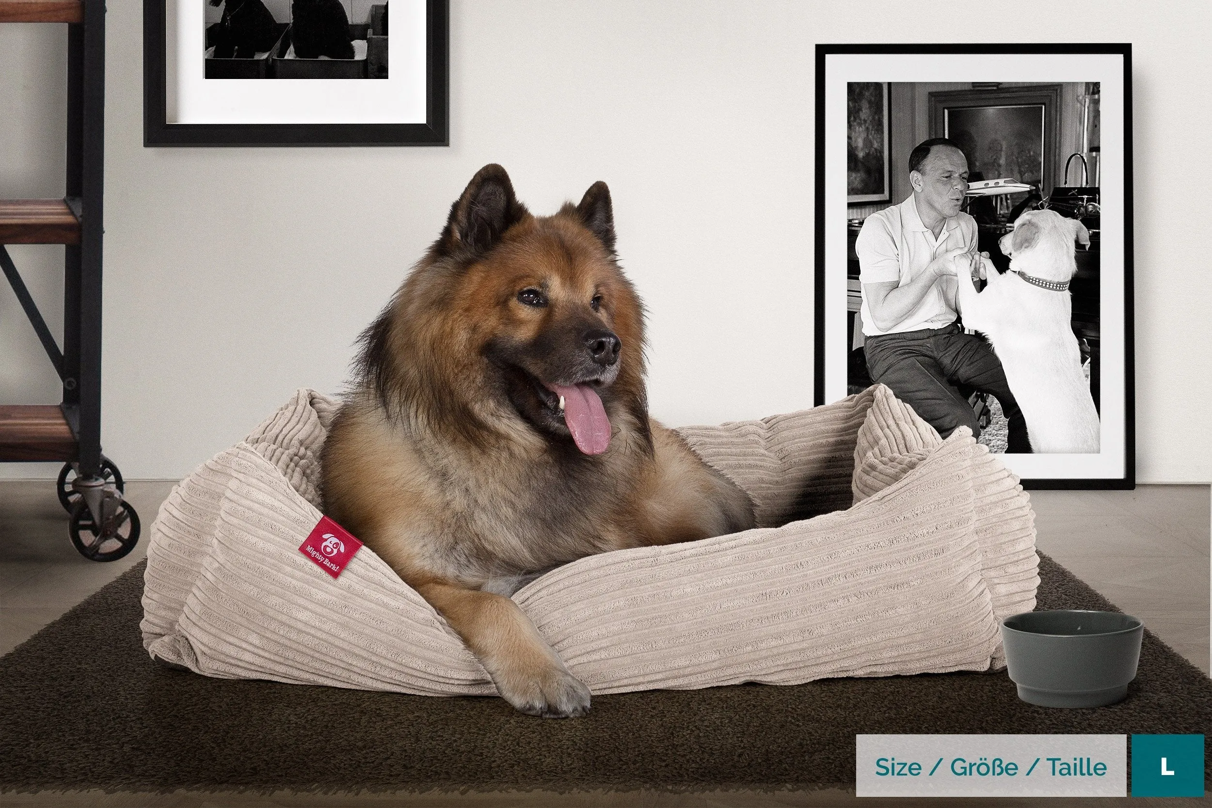 The Nest - Orthopedic Memory Foam Dog Bed - Cord Mink
