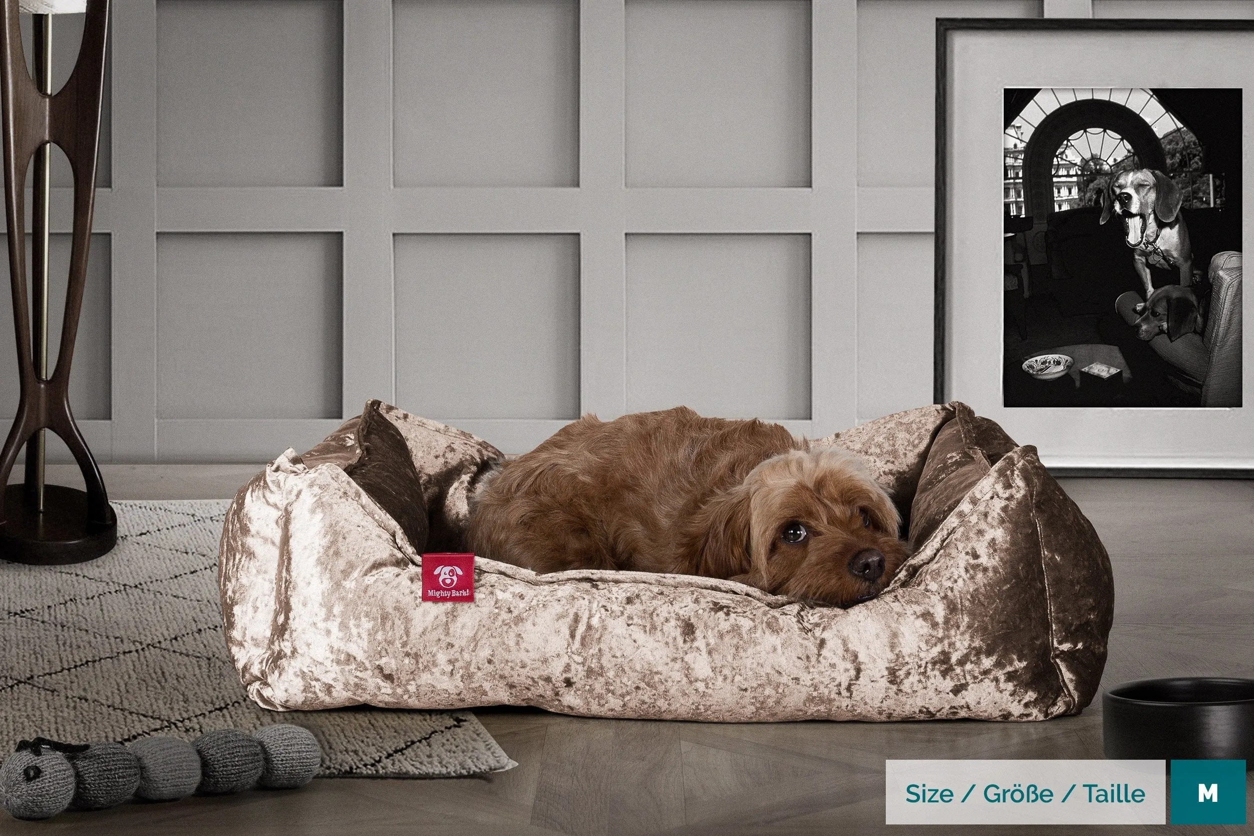 The Nest - Orthopedic Memory Foam Dog Bed - Glitz Truffle