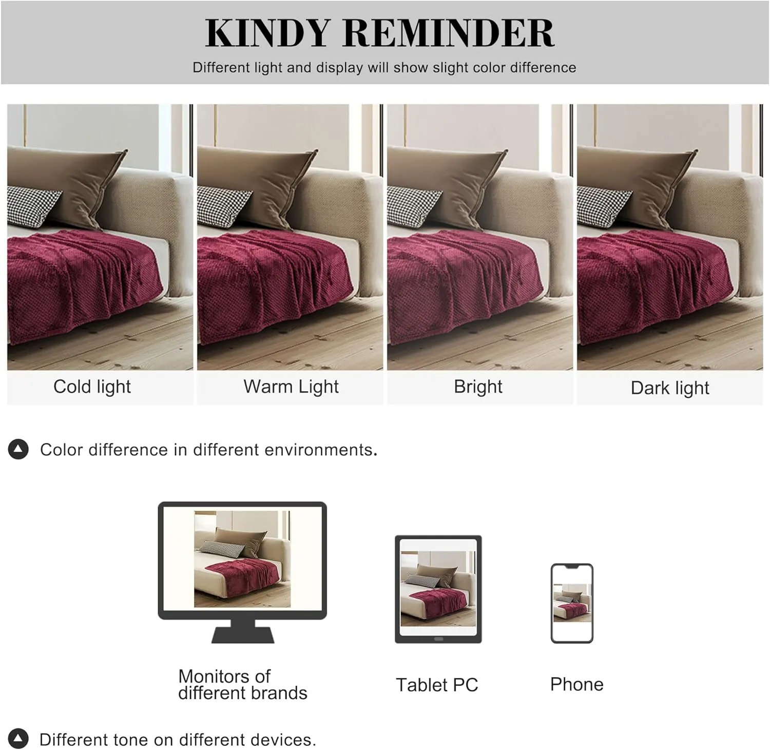 uxcell Flannel Fleece Bed Blankets, Soft Warm Microfiber Blanket, Mesh Fuzzy Plush 330GSM Lightweight Decorative Solid Blankets for Bed Pet (30"x40") Burgundy