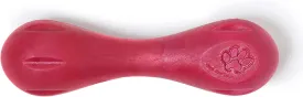 WEST PAW Zogoflex Hurley Dog Bone Chew Toy  Floatable Pet Toys for Aggressive Chewers, Catch, Fetch  Bright-Colored Bones for Dogs  Recyclable, Dishwasher-Safe, Non-Toxic, Small 6", Ruby Red